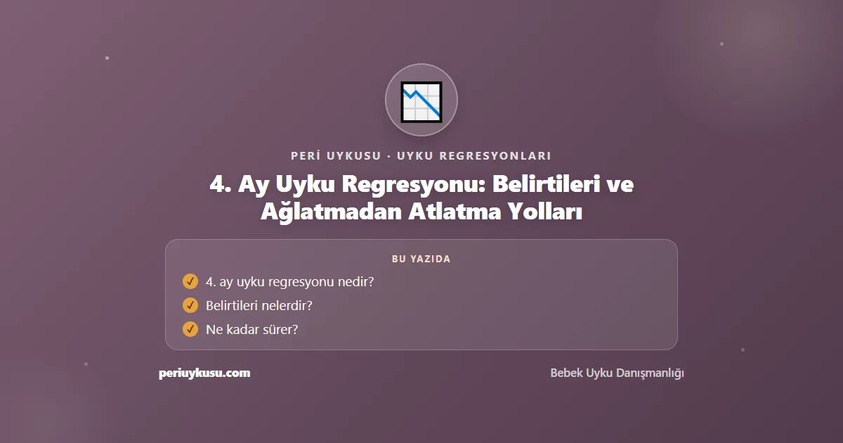 Ay Uyku — 4. Ay Uyku Regresyonu: Belirtileri ve Ağlatmadan Atlatma Yolları