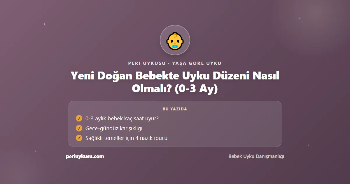 Yeni — Yeni Doğan Bebekte Uyku Düzeni Nasıl Olmalı? (0-3 Ay)