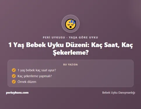 1 Yaş — 1 Yaş Bebek Uyku Düzeni: Kaç Saat, Kaç Şekerleme?