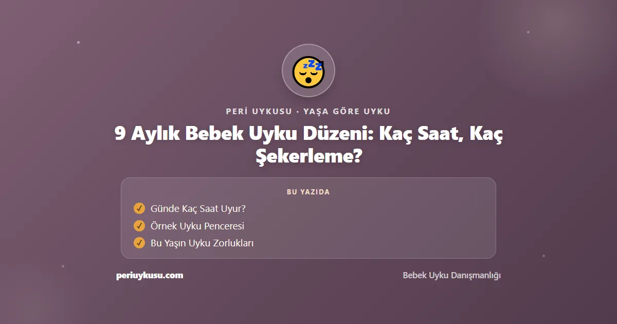 9 Aylık — 9 Aylık Bebek Uyku Düzeni: Kaç Saat, Kaç Şekerleme?