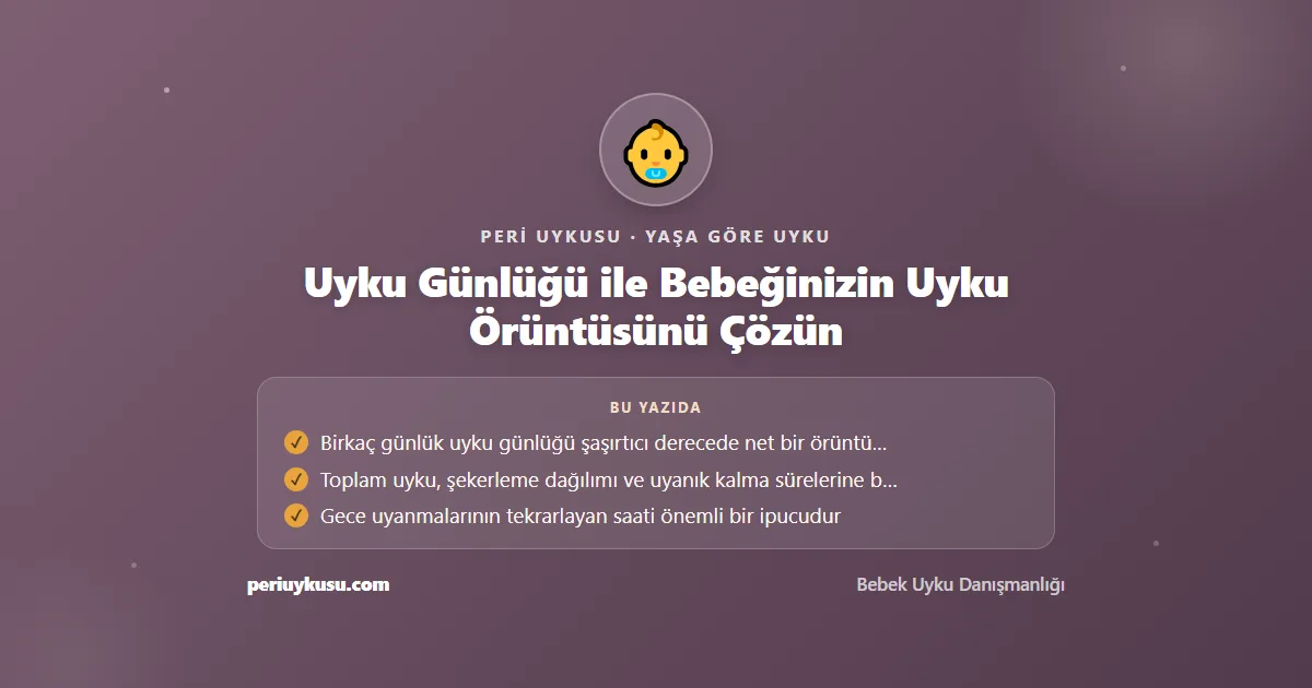 Uyku Günlüğü — Uyku Günlüğü ile Bebeğinizin Uyku Örüntüsünü Çözün
