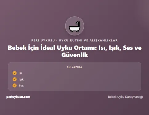 Uyku Ortamı — Bebek İçin İdeal Uyku Ortamı: Isı, Işık, Ses ve Güvenlik