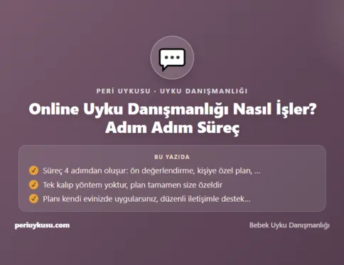 Uyku Danışmanlığı — Online Uyku Danışmanlığı Nasıl İşler? Adım Adım Süreç