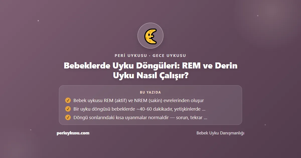 Uyku Döngüleri — Bebeklerde Uyku Döngüleri: REM ve Derin Uyku Nasıl Çalışır?