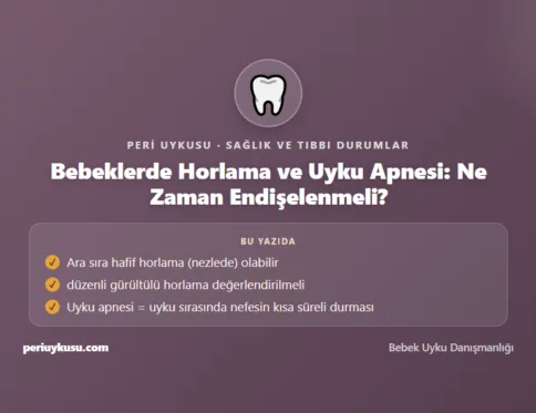 Horlama — Bebeklerde Horlama ve Uyku Apnesi: Ne Zaman Endişelenmeli?
