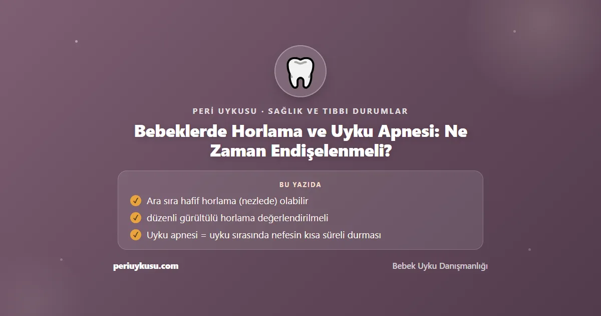 Horlama — Bebeklerde Horlama ve Uyku Apnesi: Ne Zaman Endişelenmeli?