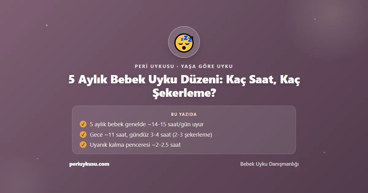 5 Aylık — 5 Aylık Bebek Uyku Düzeni: Kaç Saat, Kaç Şekerleme?