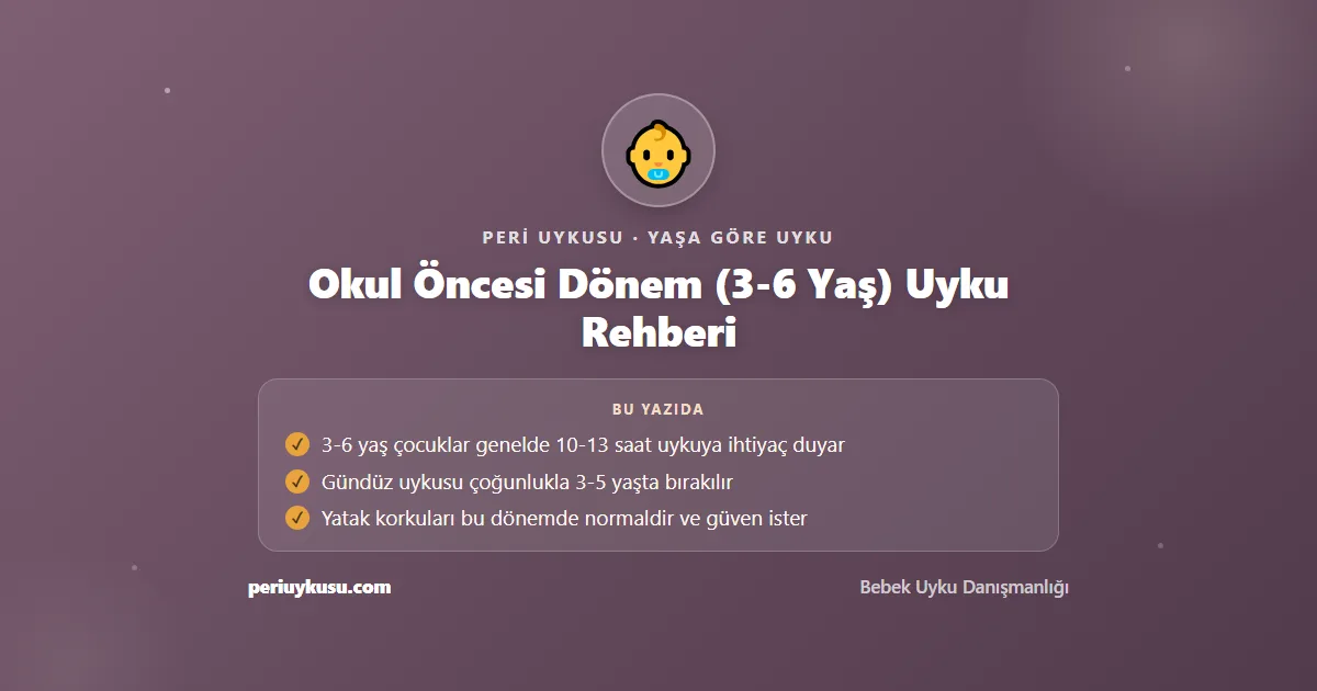 Okul Öncesi — Okul Öncesi Dönem (3-6 Yaş) Uyku Rehberi