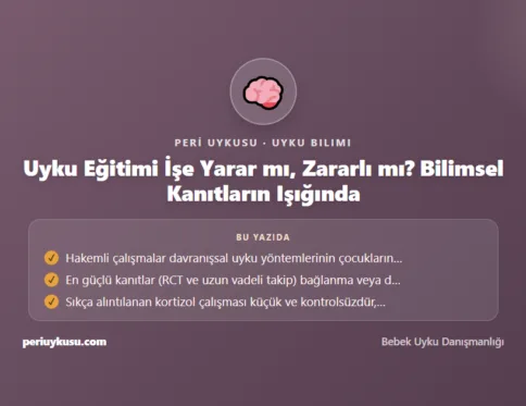 Uyku Eğitimi — Uyku Eğitimi İşe Yarar mı, Zararlı mı? Bilimsel Kanıtların Işığında