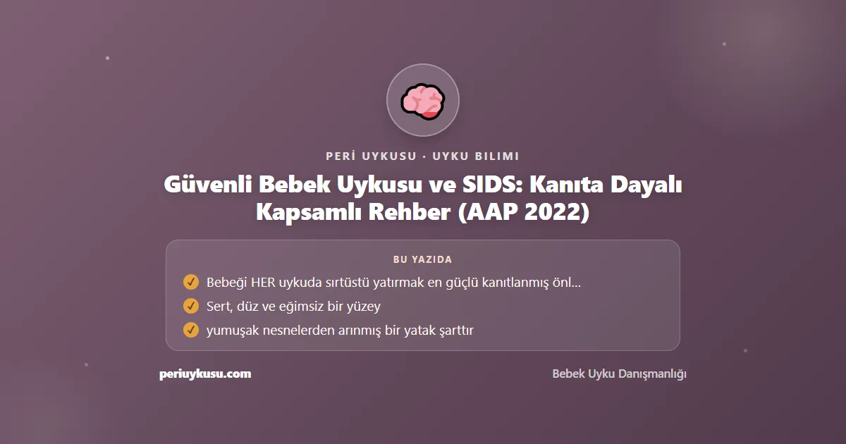 Güvenli — Güvenli Bebek Uykusu ve SIDS: Kanıta Dayalı Kapsamlı Rehber (AAP 2022)