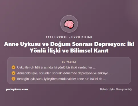 Uykusu — Anne Uykusu ve Doğum Sonrası Depresyon: İki Yönlü İlişki ve Bilimsel Kanıt