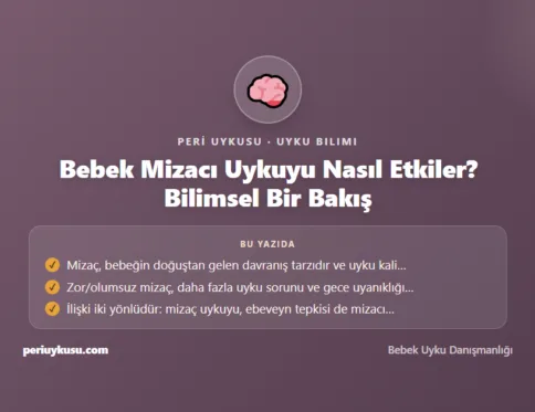 Mizacı — Bebek Mizacı Uykuyu Nasıl Etkiler? Bilimsel Bir Bakış