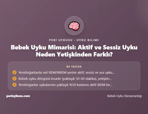 Uyku Mimarisi — Bebek Uyku Mimarisi: Aktif ve Sessiz Uyku Neden Yetişkinden Farklı?