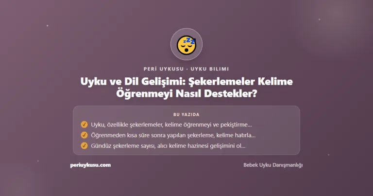 Uyku ve Dil Gelişimi: Şekerlemeler Kelime Öğrenmeyi Nasıl Destekler?