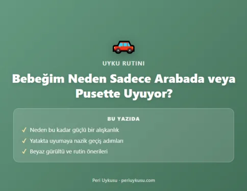 Bebeğim Neden Sadece Arabada veya Pusette Uyuyor?