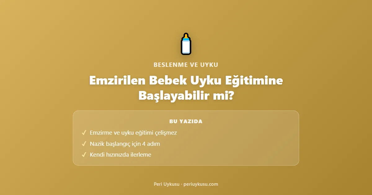 Emzirilen Bebek Uyku Eğitimine Başlayabilir mi?